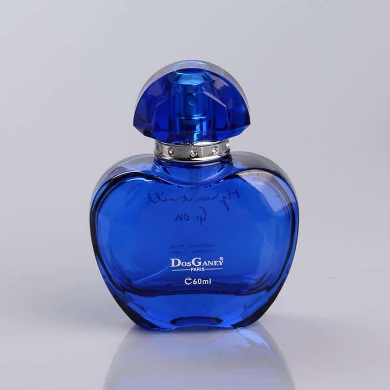 Whole Coating Blue Perfume Empty Spray Glass Bottle